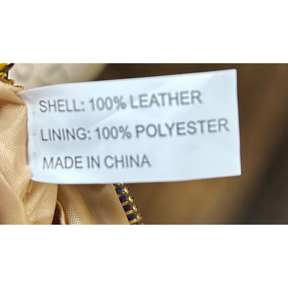 JOY Purple Leather Crossbody Bag with Adj Cream Strap NWOT 9"x7" Minimalist - Picture 3 of 8